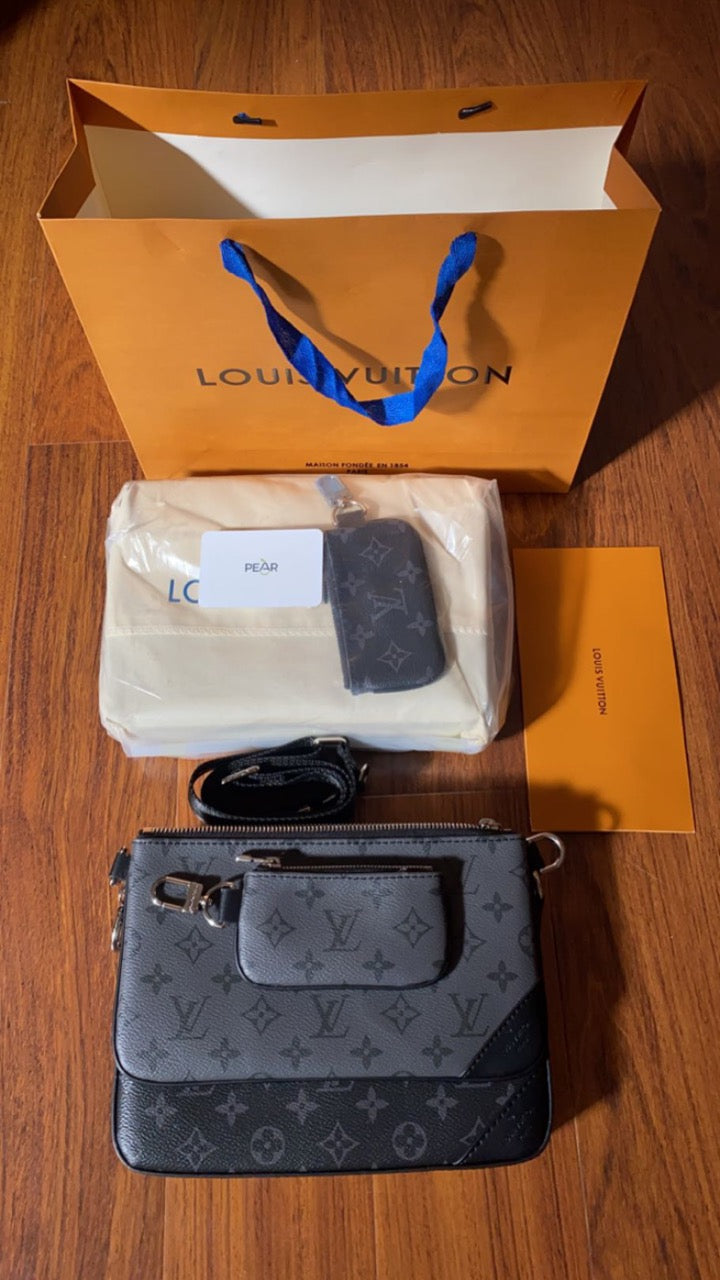 Louis Vuitton Trio Messenger Bag And Pochette Voyage, Luxury, Bags